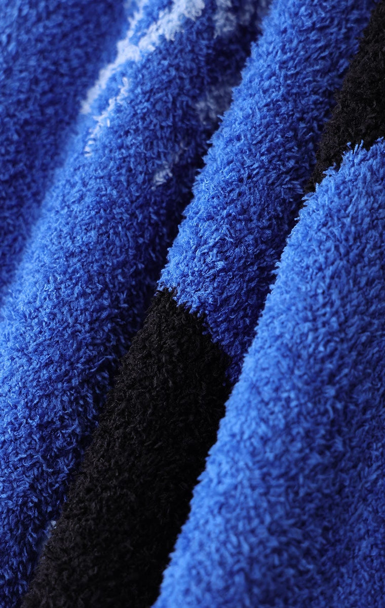 Baseball Head Blanket -Blue