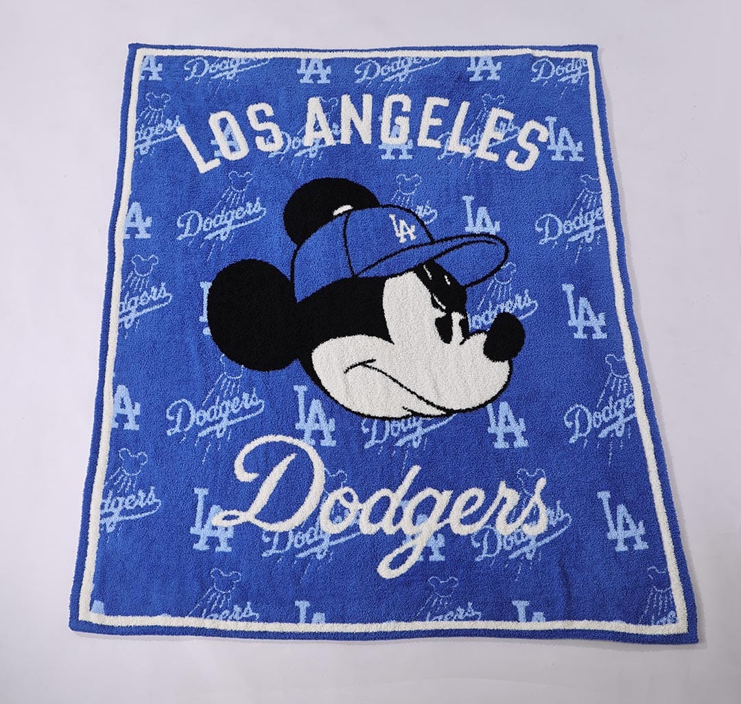 Baseball Head Blanket -Blue
