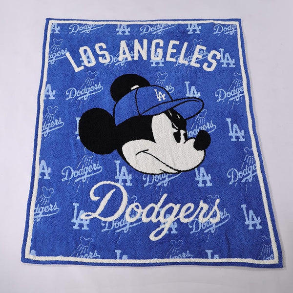Baseball Head Blanket -Blue