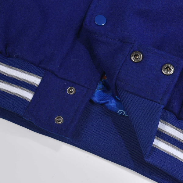 Hometown LA Letterman Jacket - Blue/Cream - Ready To Ship