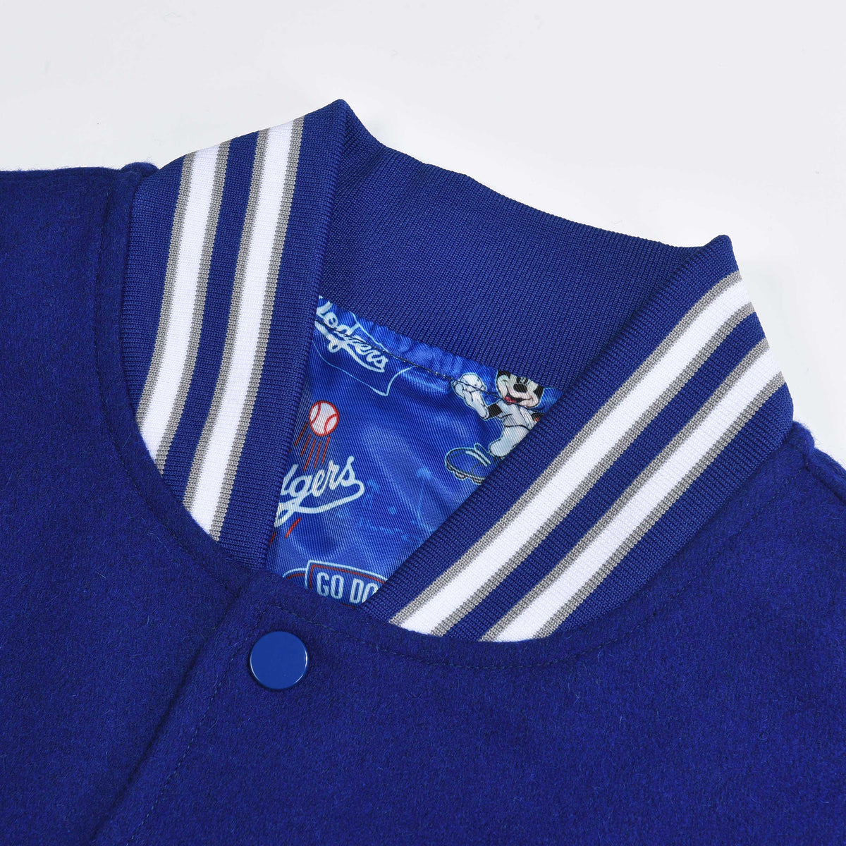 Hometown LA Letterman Jacket - Blue/Cream - Ready To Ship