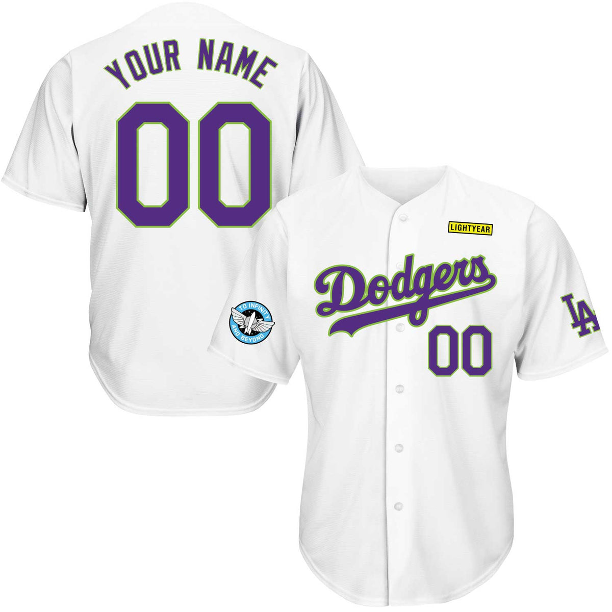 Buzz City Connect  Baseball Jersey - Dodgers
