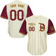  Maroon/Cream w/ Pinstripes