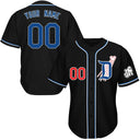  Black with Blue and White Outline
