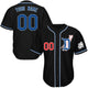  Black with Blue and White Outline