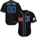  Black with Blue and White Outline