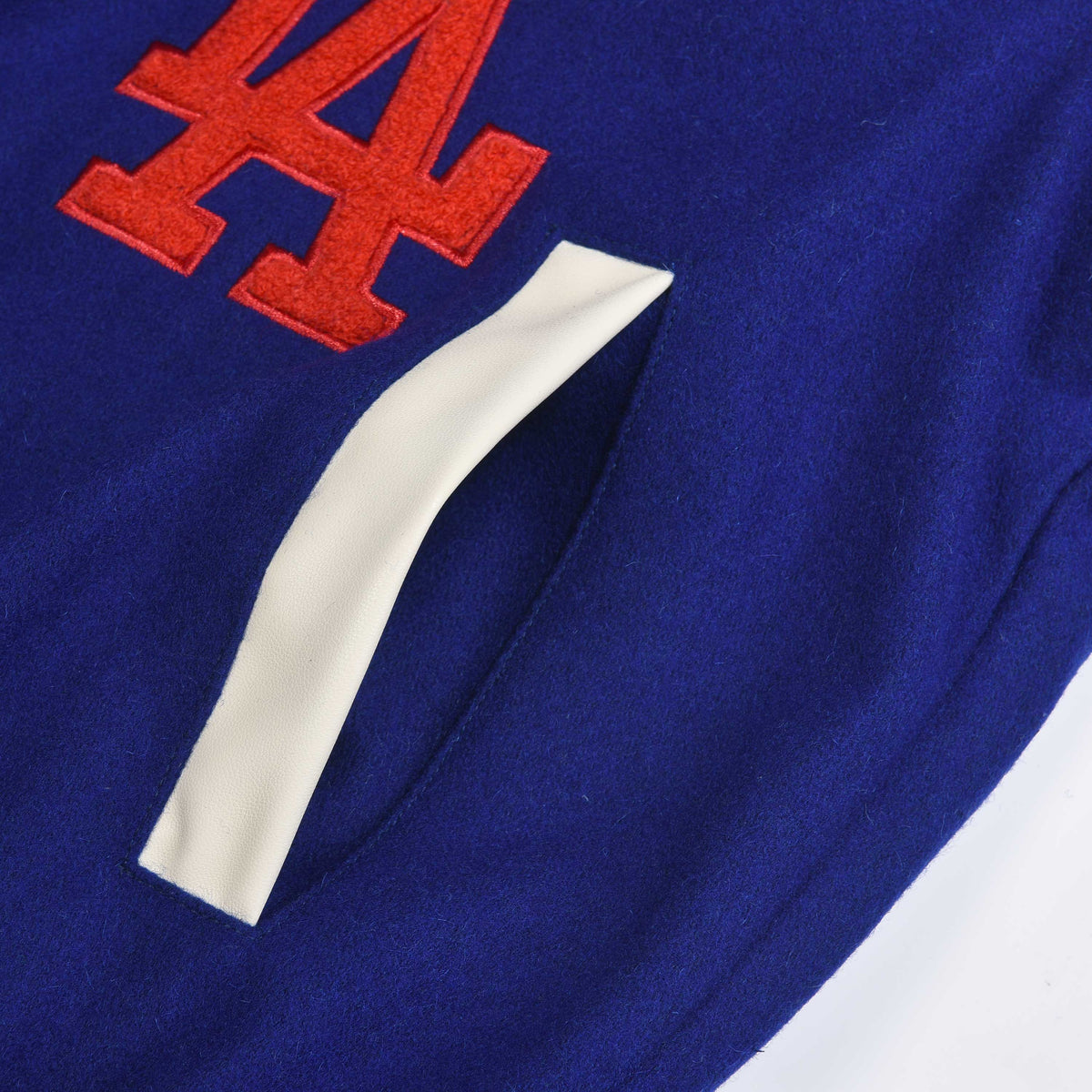 Hometown LA Letterman Jacket - Blue/Cream - Ready To Ship