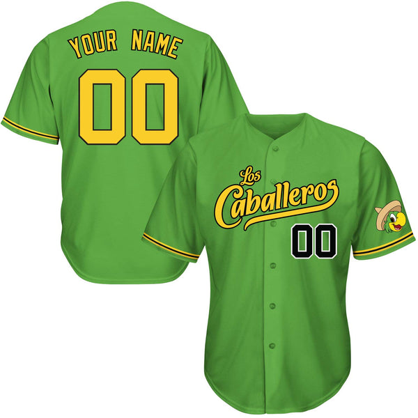Los Caballeros Baseball Jersey - Parrot