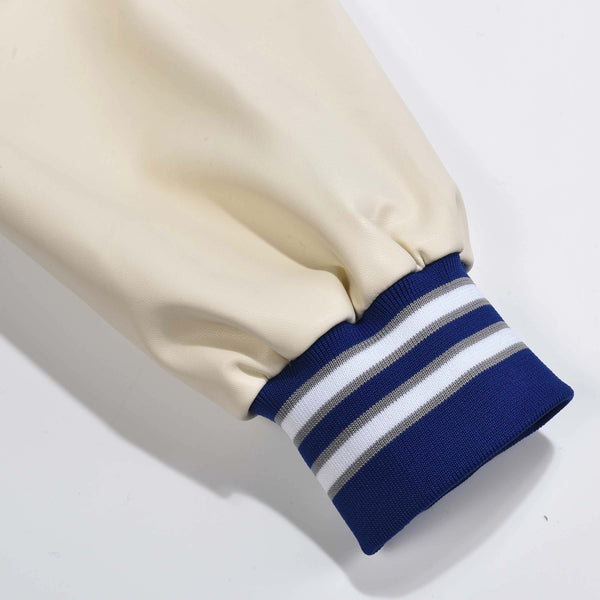 Hometown LA Letterman Jacket - Blue/Cream - Ready To Ship