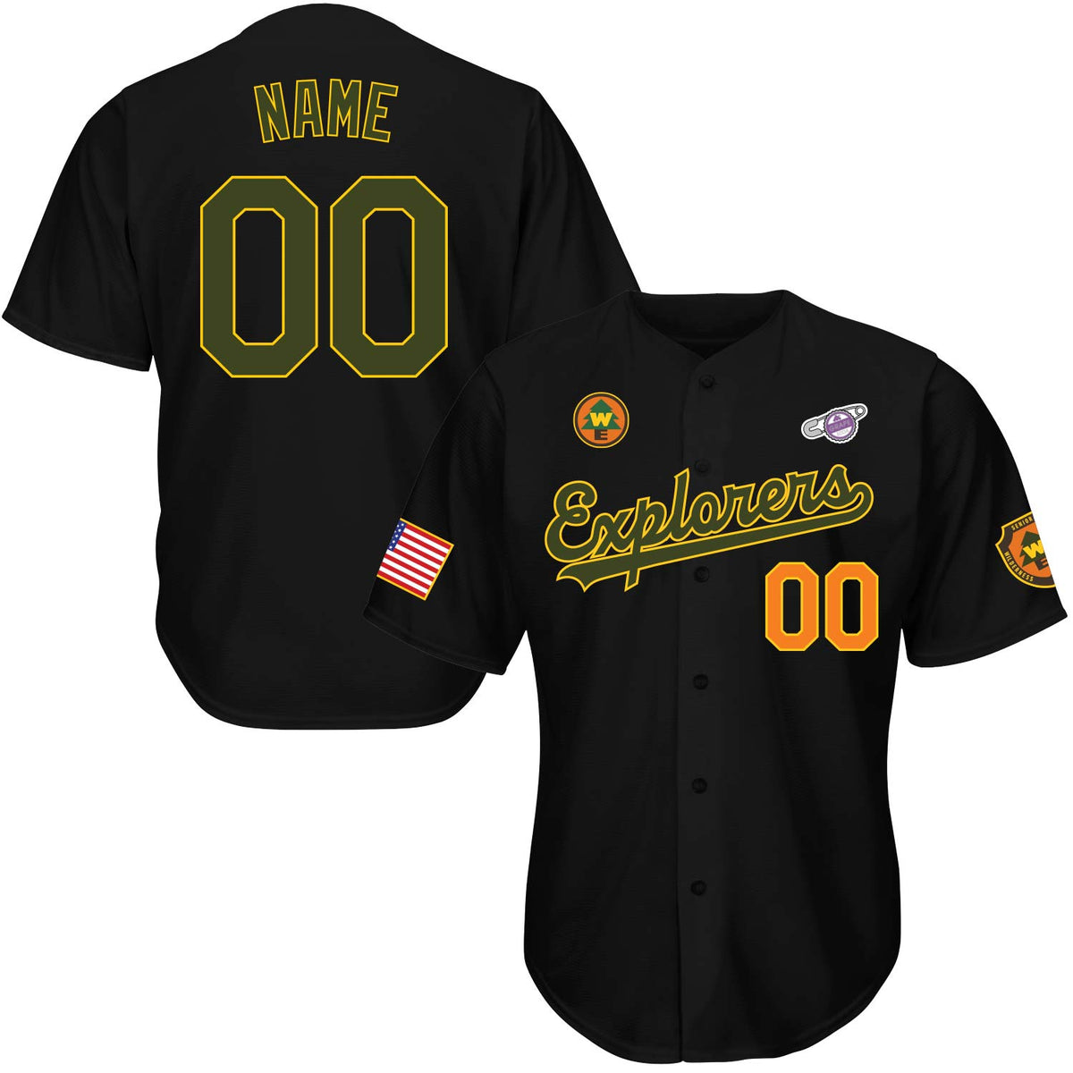 Explorers Russell Baseball Jersey