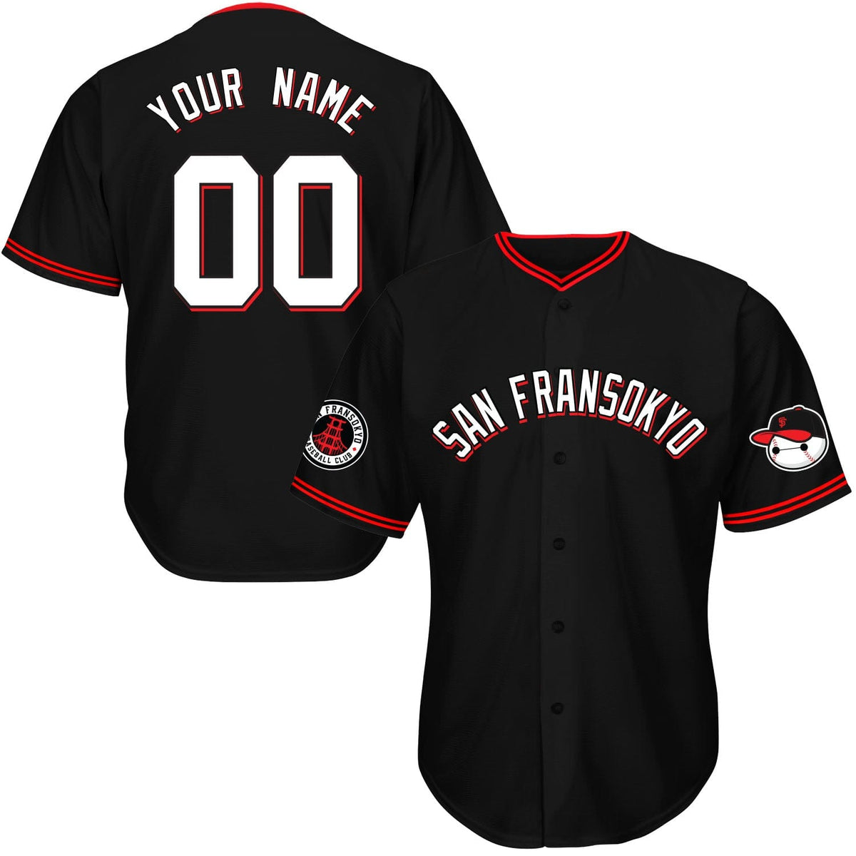 San Fransokyo City Baseball Jersey