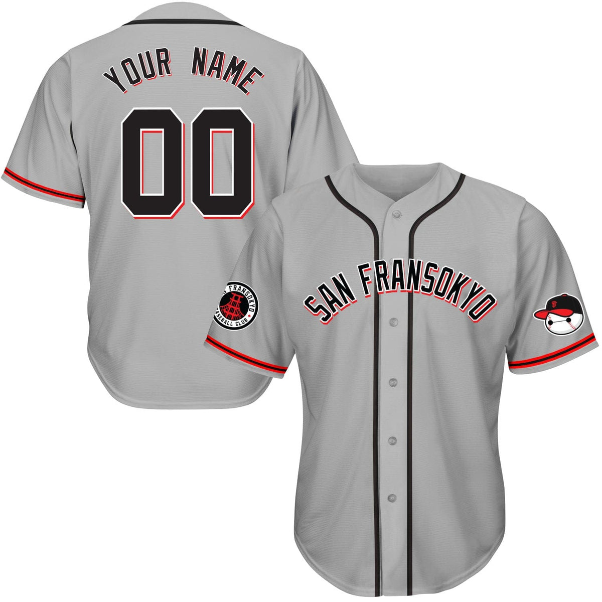 San Fransokyo City Baseball Jersey