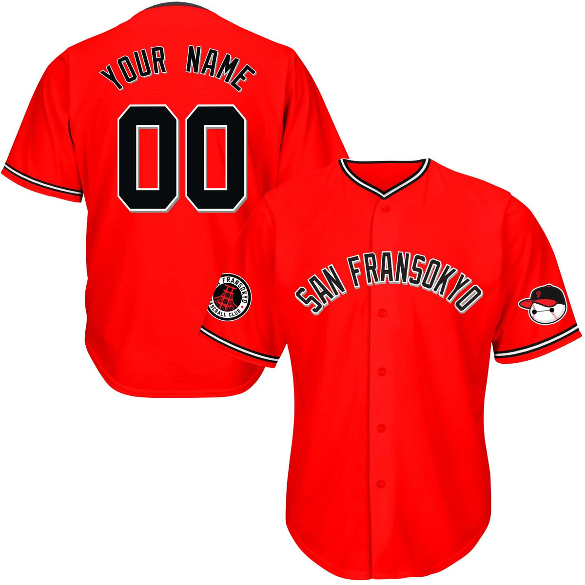 San Fransokyo City Baseball Jersey