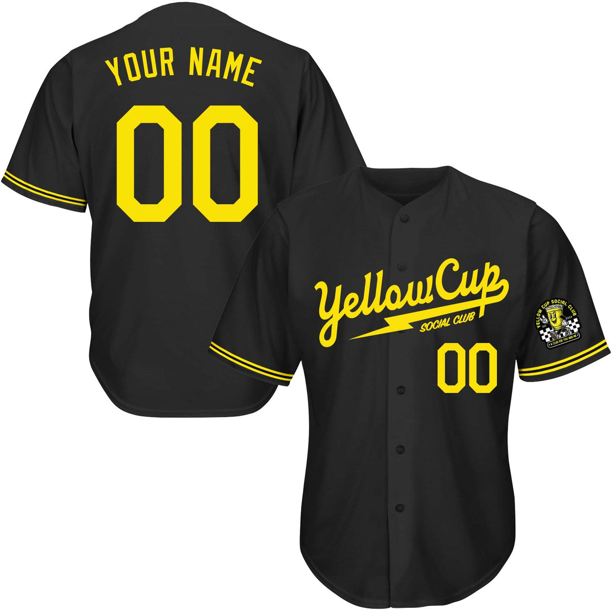 Yellow Cup Social Club Baseball Jerseys