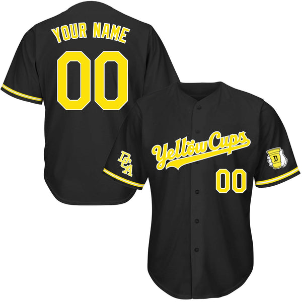 DCA Yellow Cups Baseball Jerseys