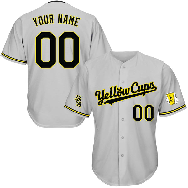 DCA Yellow Cups Baseball Jerseys