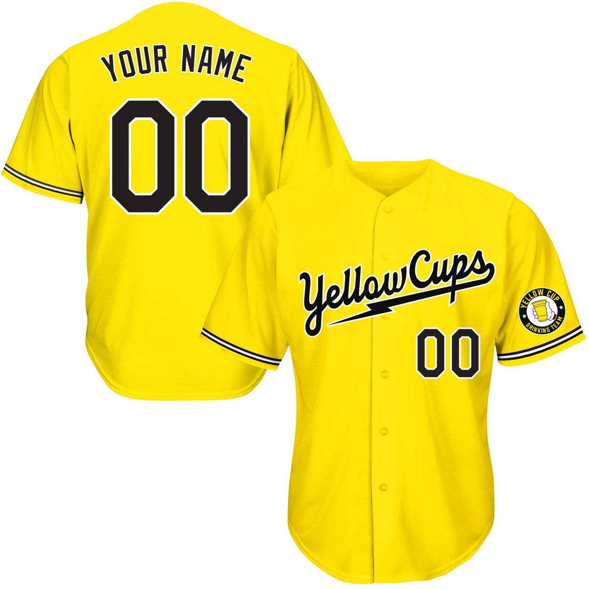 Yellow Cup Social Club Baseball Jerseys
