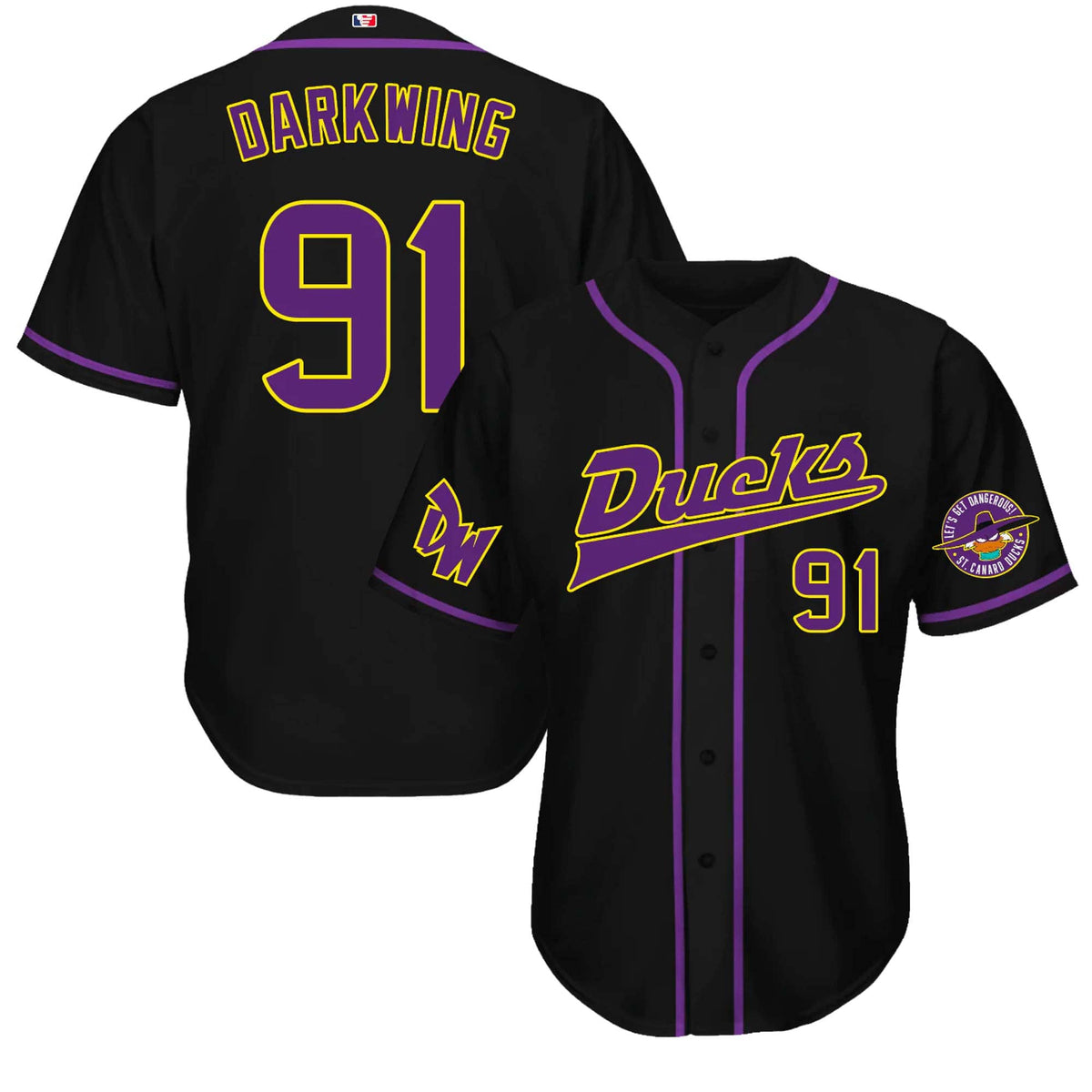 Ducks Baseball Jersey Darkwing