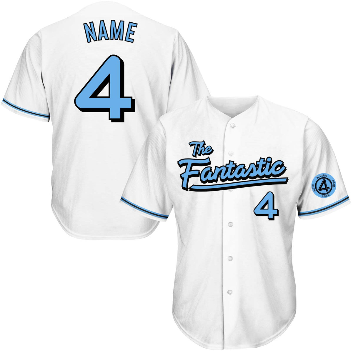 Fantastic Four Baseball Jerseys