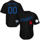  Black with Blue