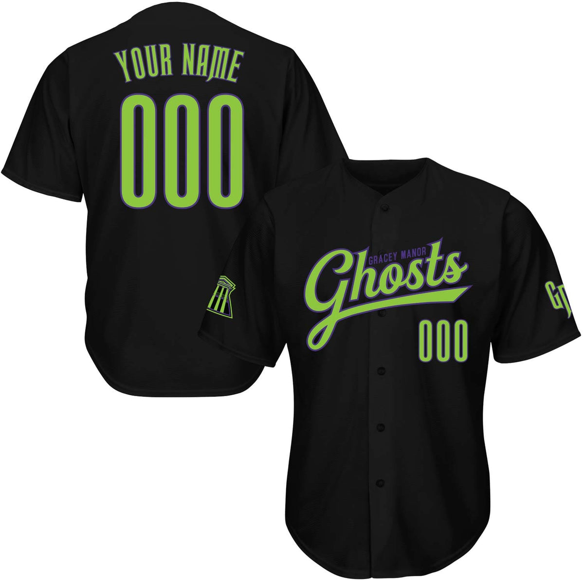 Ghosts Gracey Manor Baseball Jersey