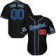  Black with Blue and White Outline
