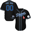  Black with Blue and White Outline