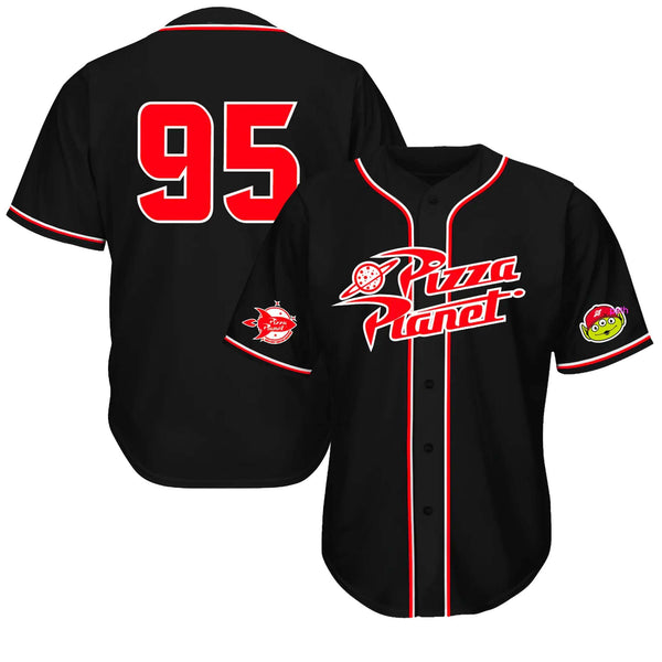 Alien Pizza Baseball Jersey