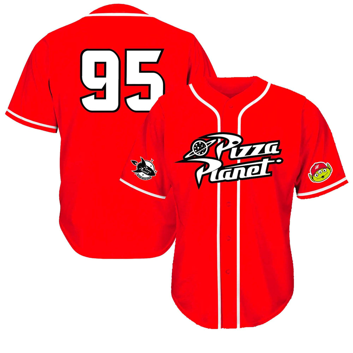 Alien Pizza Baseball Jersey