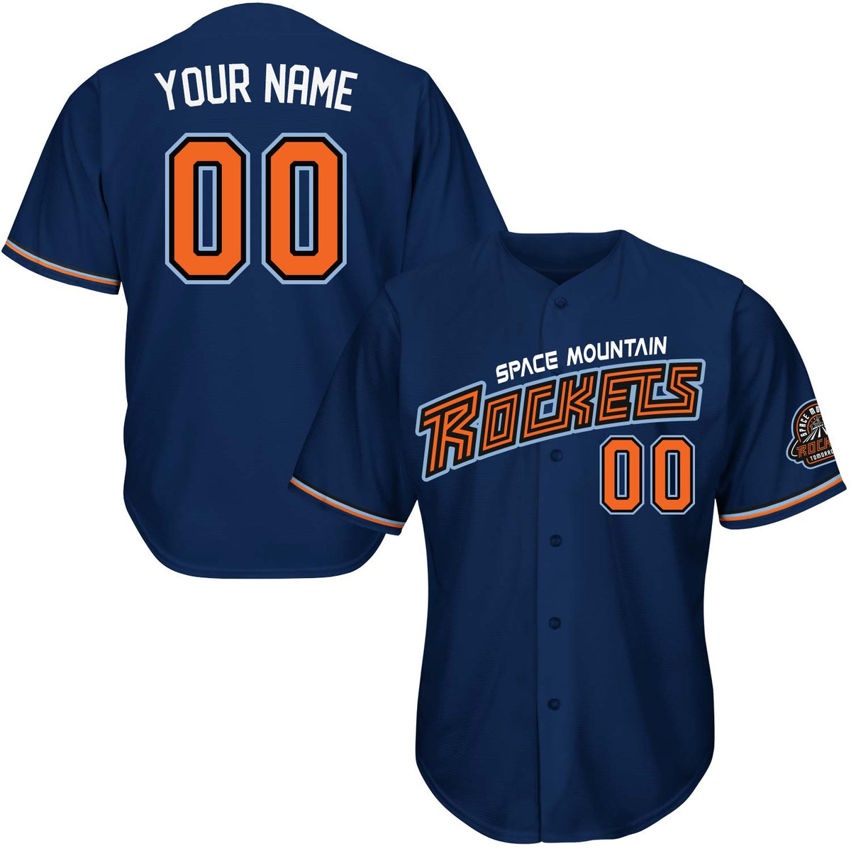 Space Rockets Alternate Baseball Jersey