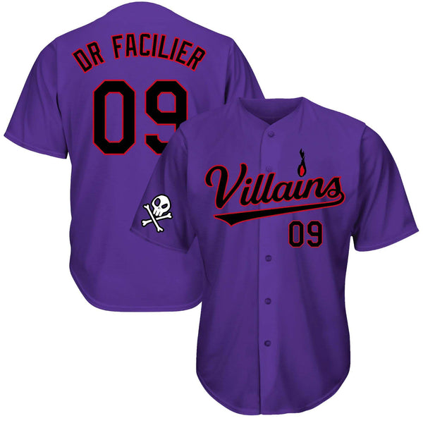 Villains Shadow Man Baseball Jersey
