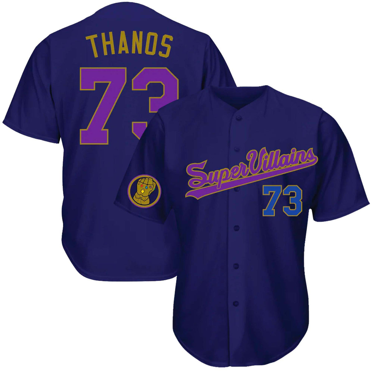 Super Villains Mad Titan Baseball Jersey