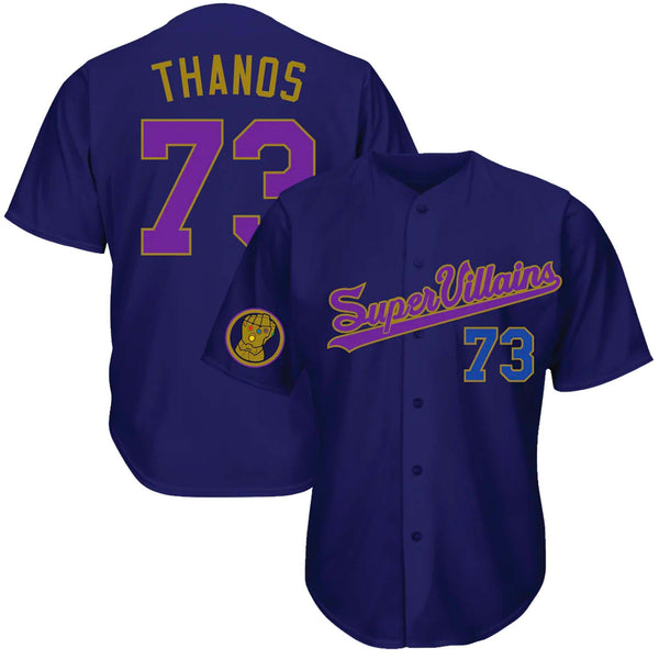 Super Villains Mad Titan Baseball Jersey