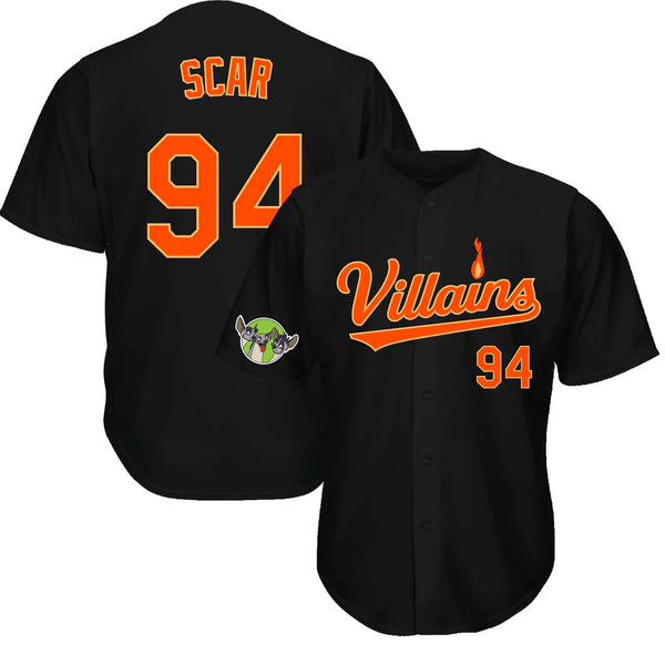 Villains Scar Baseball Jersey
