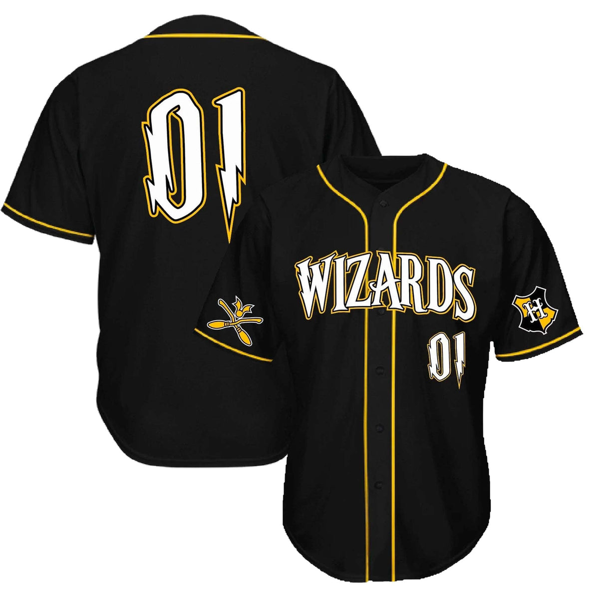 Wizards Yellow House Baseball Jersey