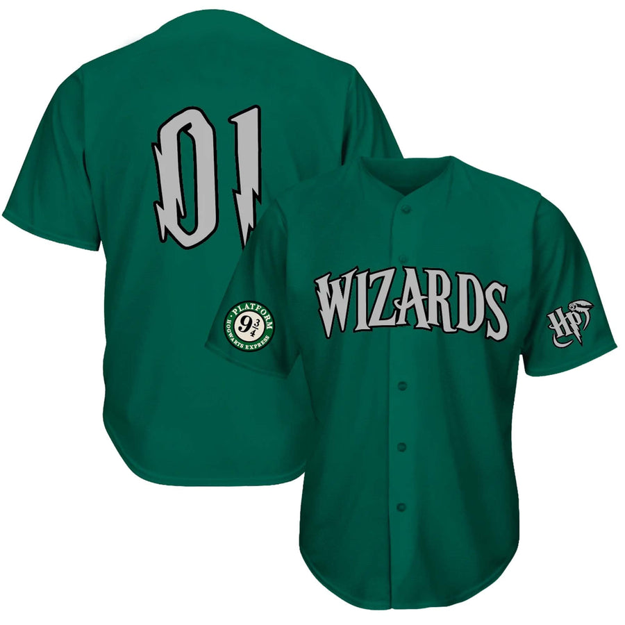 Wizards Green House Baseball Jersey